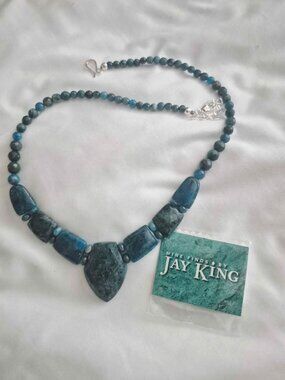 Jay King "Mine Finds" design featuring natural indigo blue apatite